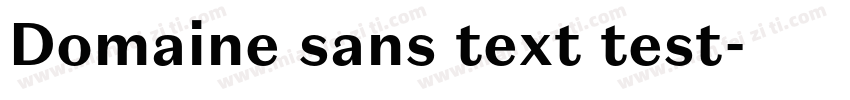 Domaine sans text test字体转换